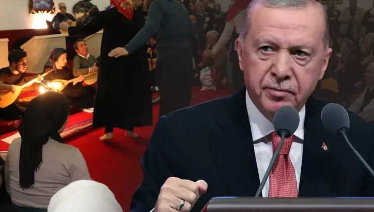 Cumhurbaşkanı Erdoğan, Özel’in “Cemevi, Cümbüş evi” iddiasına ateş püskürdü